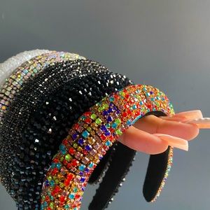 Rhinestone beaded headbands